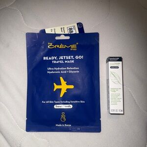 The Crème Shop Travel Mask and Apothecare Serum Set NIP
